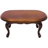 Moin Moin Miniature Furniture Coffee Center Sofa and Low Table Wood Brown 1/12 Dollhouse Accessory