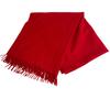 Fringe Cashmere Scarf Red Cashmere Women Used