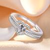 925 Silver Ring Fashion Sparkle AAA Zircon High Quality For Women Rings Wedding Fine Jewelry Accessories Party Gift