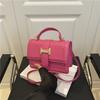 Eenvoudige lente- en zomer nieuwe mode populaire effen kleur casual draagbare schouder crossbody kleine vierkante tas vrouw