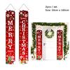 Kerst Deur Hangende Banner Kerstman Sneeuwpop Walnoot Wachten Vrolijk Kerstfeest Deur Ornament Decoratie Nieuwjaar
