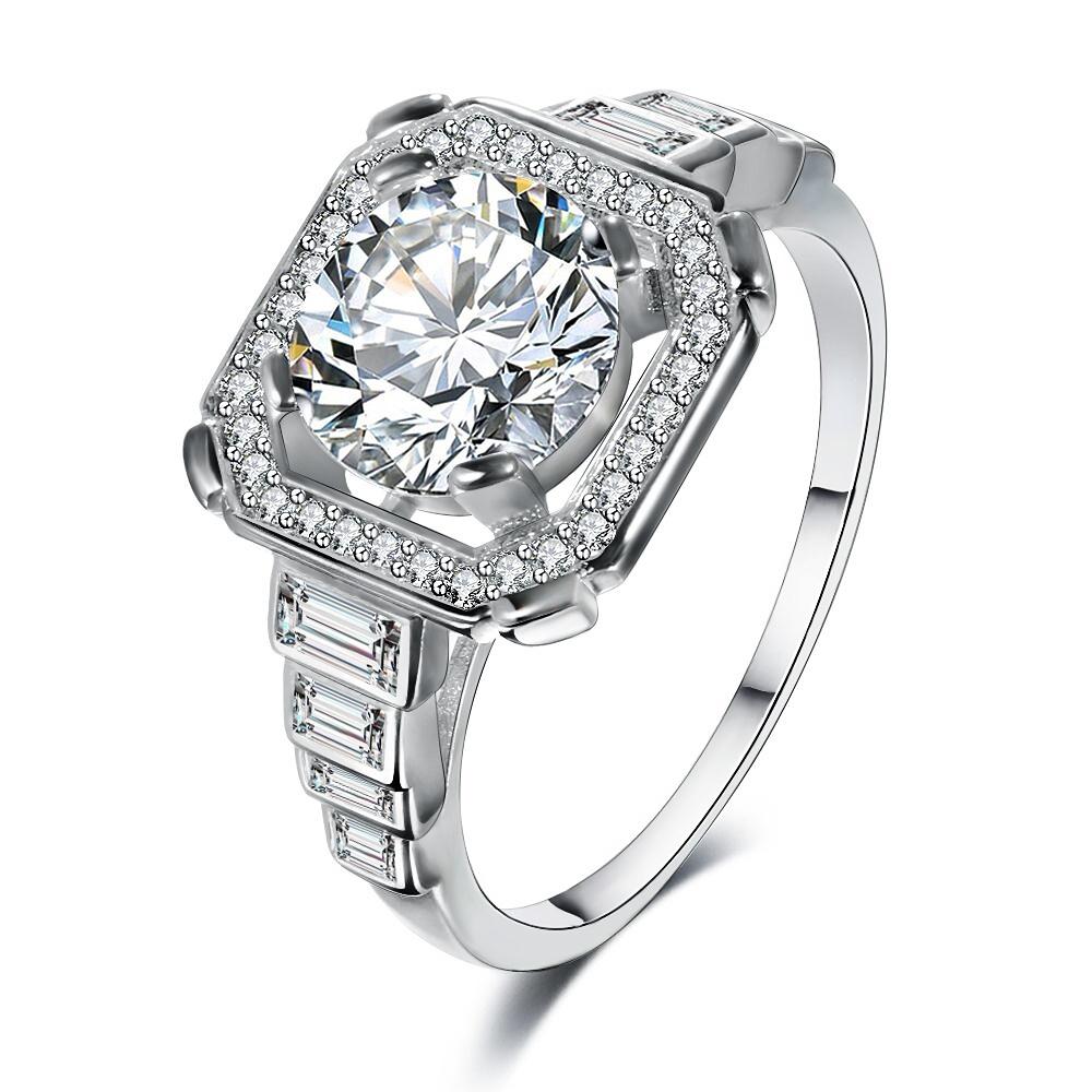 New Luxury Wedding Rings for Women Silver Party Anniversary Engagement Jewelry Ring Top Quality Gifts