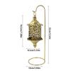 Baroques Styles Iron Hanging Candle Lantern Tealight Holders With Intricate Cutout Pattern For Romantics Home Decors