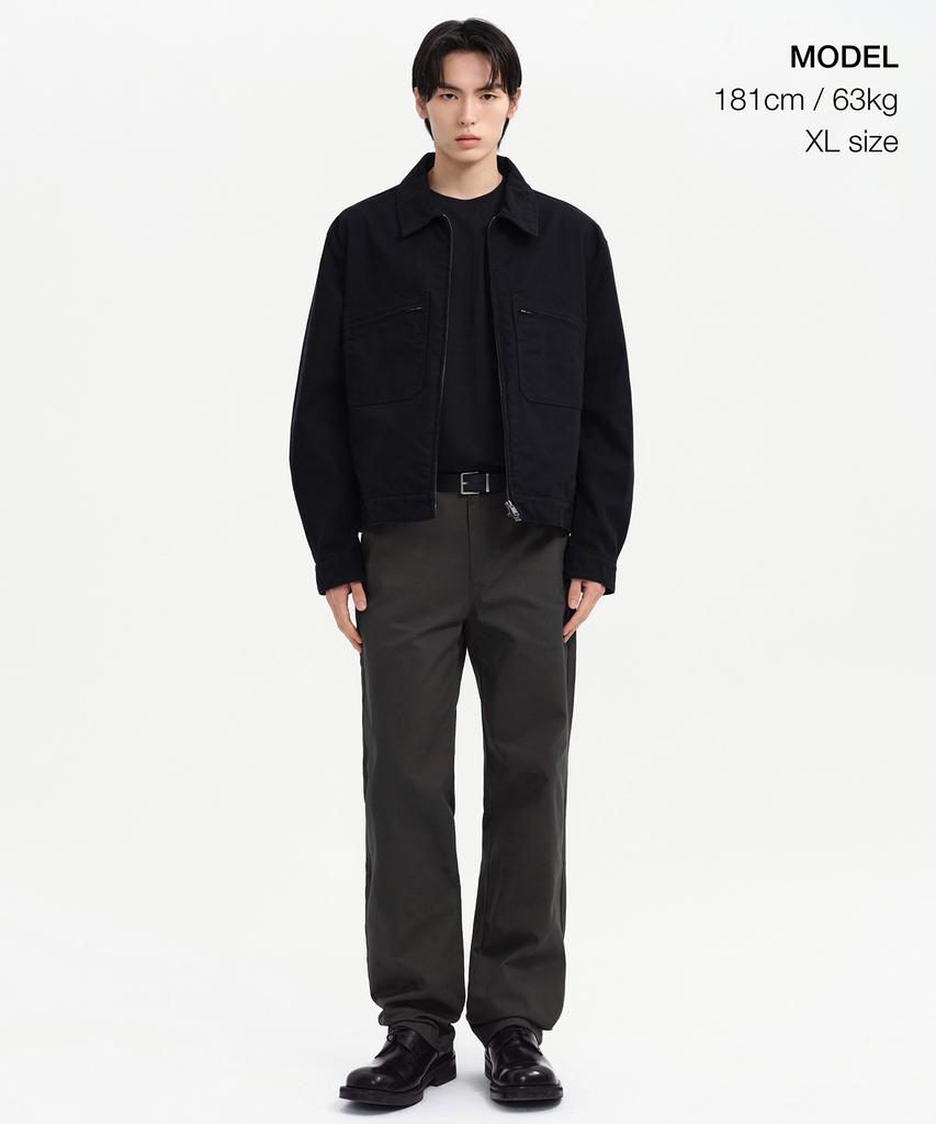 Musinsa Standard French Cyclist Jacket [Black]
