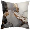 New Black And Gold Marble Peach Leather Velvet Pillow Cover Modern Abstract Decorative Pillow Cover Home Cushion Cover