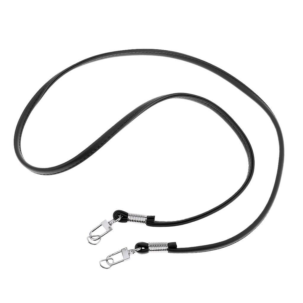 2x PU-Leder Schultertaschenriemen Ersatzgriff DIY Handtasche Geldbörse Schwarz