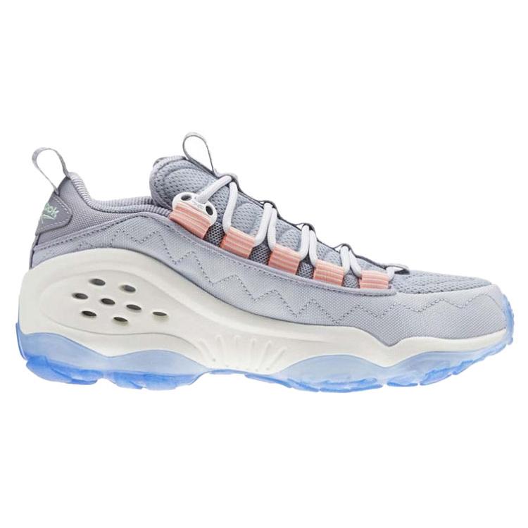 Reebok Dmx Run 10 Non Slip Wear Resistant Sports Gray Blue Women's CN5386