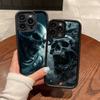 Terror Black Skull Soft TPU Phone Case For Iphone 17 Air 16 15 14 13 12 11 Pro Max Plus Cover