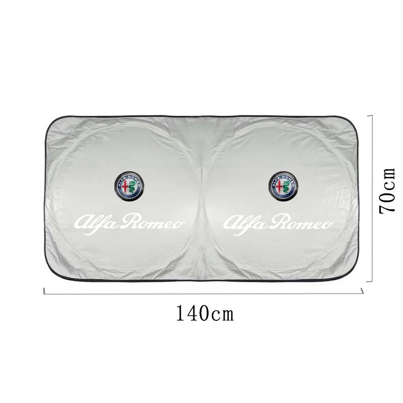 Car Windshield Sunshade Auto Interior Anti-sunburn Cloth For Alfa Romeo 156 159 147 4C 8C 166 Giulia Giulietta Mito Stelvio