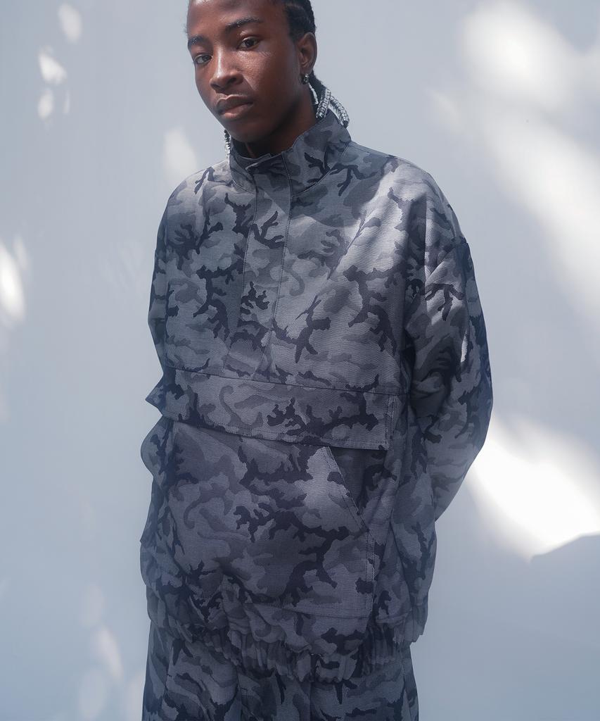 F8Ke Chemical Club Indigo Camo Anorak Jacket