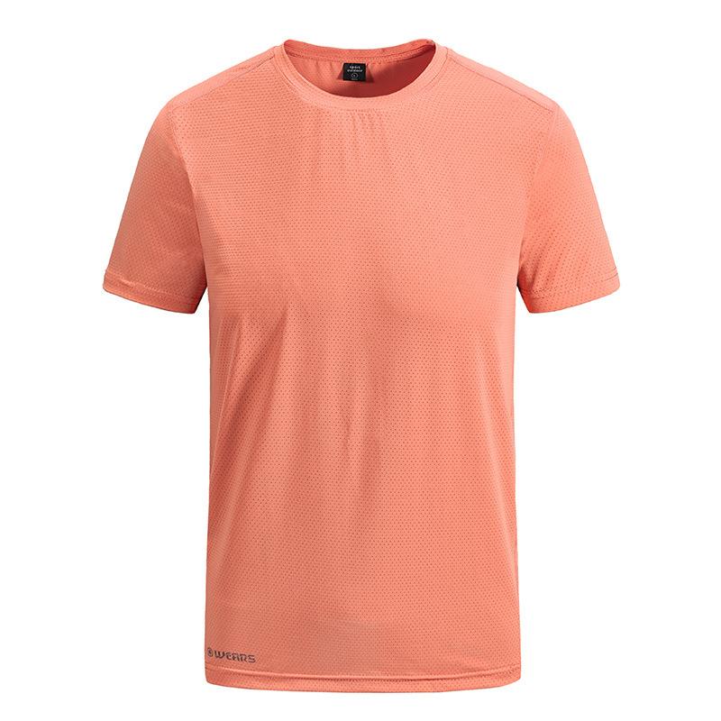 Summer Men's Outdoor Running Fitness Quick Dry Sports T-shirt Casual Short Sleeve Gym Tops