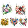 Acrylic 2D Flat DIY Special Shape Rhinestone Diamond Art Window Pendants Diamond Painting Set Window Hanging Art for Home Decor
