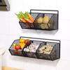 Wall Mounted Storage Basket Strong Load-bearing Hollow Design Easy To Install Kitchen