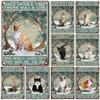 Mfoever Metal Tin Signs Really Loved Cats Wall Decoration Plaque Vintage Art Poster Iron Painting for Man Cave Home Cafe Garden Club Bar