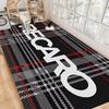 Tappeto Ispirato al Logo R-Recaros per Arredo Soggiorno Camera da Letto Tappeto Morbido Tappetino Tavolino Balcone Relax Tappetino Morbido per Pavimento Zerbino