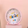 Cartoon New Cute Alarm Clock Living Room Bedroom Home Metal Clock Cat Small Seat Clock