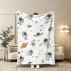 1pc Astronaut Planet Rocket Pattern Blanket, Made of Polyester, Machine Washable, Suitable for Sofas, Beds, Camping, and Offices