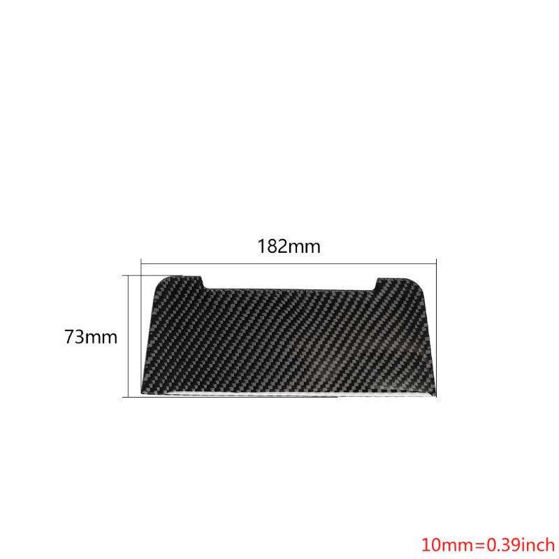 Carbon Car Center Control Gear Shift Panel Frame Cover Sticker Trim for A4
