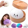 Squishy Dumpling Gigante, Squishy Dumpling Misterioso da 4 Pollici Grande, Giorno di San Valentino Panini Dumpling Jumbo con Faccina per Adulti