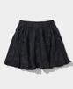 Place Studio Lace Ribbon Micro Mini Shorts Skirt [Black]