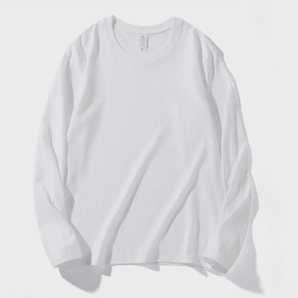 Men's Autumn/Winter Plus Velvet Thick Warm Long-Sleeve Round Neck T-Shirt