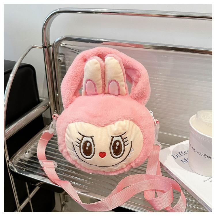 Elf Cartoon Peripheral Plush Toy Cute Labubu Shoulder Bag Girly Crossbody Storage Bag CLE