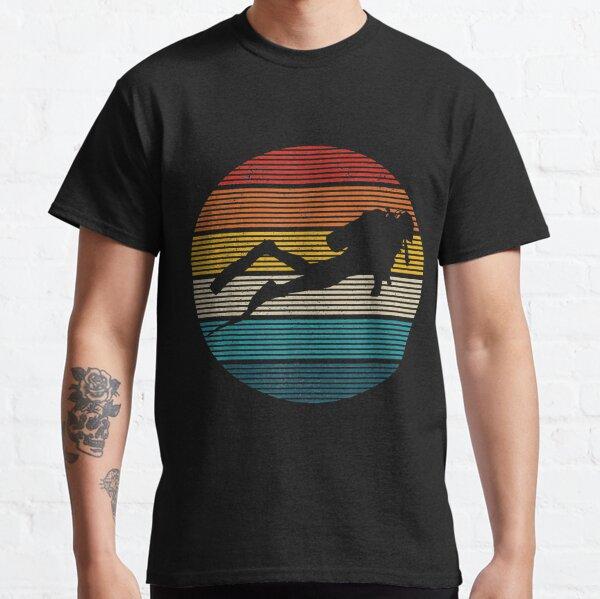 Men Shark Diver Scuba Diving Dive T Shirt Sea Equipment Pure Cotton Clothing  Short Sleeve O Neck Tee Shirt Plus Size TShirt