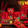 6Pcs 2026 Year of Horse Lucky Money Holders Red Paper Envelopes For Chinese Spring Festival Wedding Festival Gifting