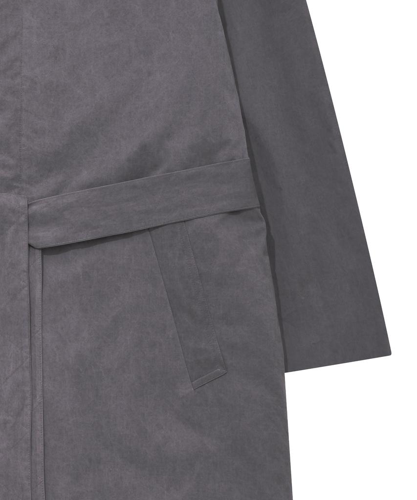 Ajobyajo Washed Cotton Oversized Coat [Purple]