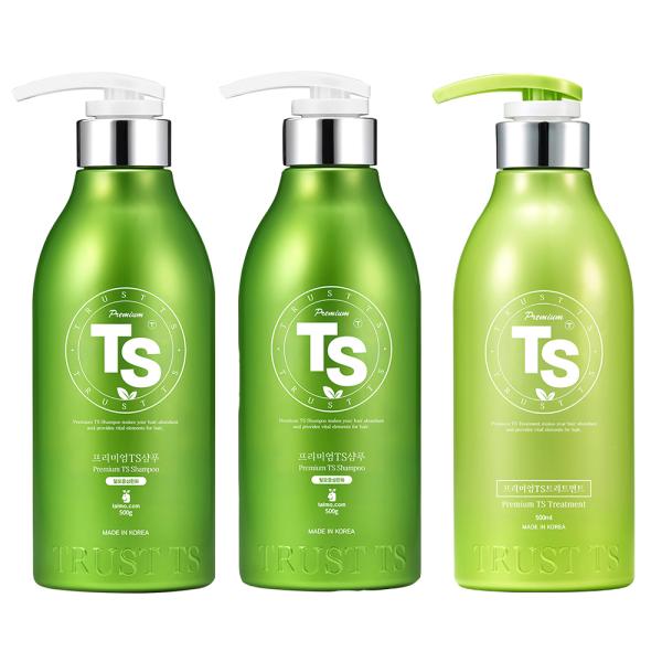 Premium TS Shampoo 500g X 2 + Premium TS Treatment 500ml