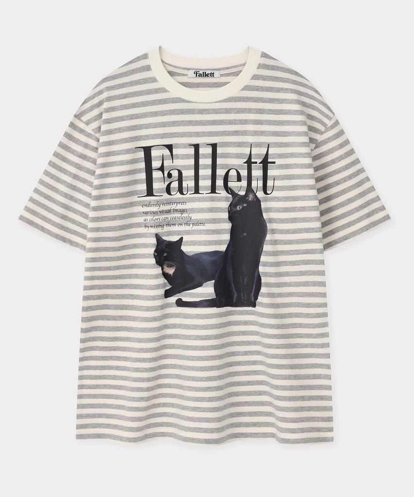 FALLETT Deuce Nero Short Sleeve T-Shirt Melange Gray