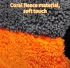 1Pcs Soft Car Washing Gloves Double-sided Fleece Microfiber Chenille Drying Cloth Car Body Window Tire Cleaning Glove Thicken