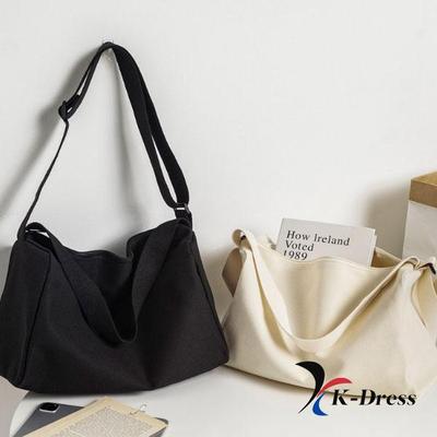 Codzienna torba typu crossbody z płótna ekologicznego (2 kolory)