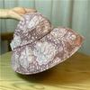 Spring Hat Women's Casual Sun Protection Empty Top Sun Hat Big Brim Sweet Sun Hat UV Protection
