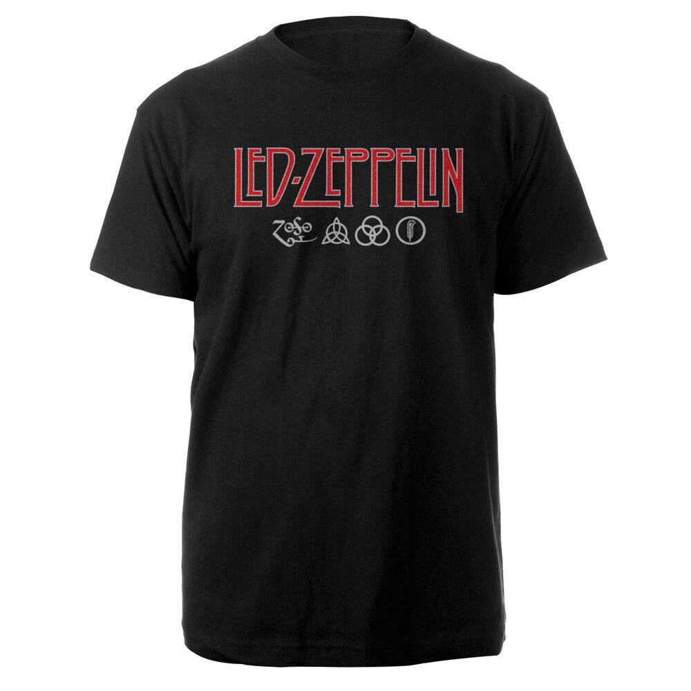 Led Zeppelin Unisex Tshirt Logo Symbols
