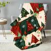 Christmas Tree Flannel Blanket All Season Breathable Warm Home Bed Throw Comfortable Soft Skin Friendly