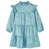 Girl's Dress - vidaXL - Sleeveless Model - Blue Color - Size 116 - Ice Cream and Cherry Print