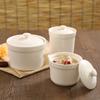 Ceramic Stew Cup, Simple Restaurant, Household Water-Proof Stew Soup Cup, Baby Dessert, Complementary Food, Porridge, Bird'S Nest Stew Cup, Small Stew