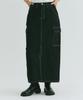 Field Walker One Wshd Cargo Long Skirt [Black]