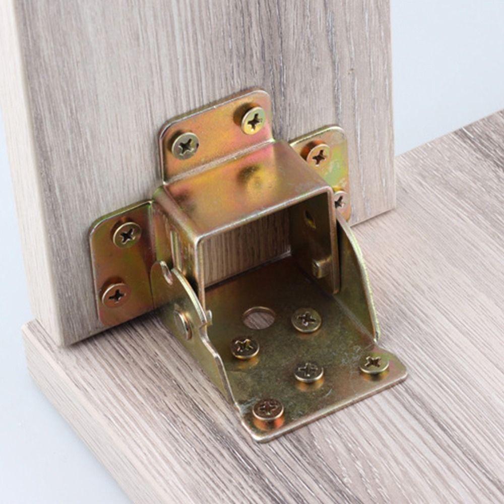 Useful Furniture Brackets Self-Locking Foldable Folding Hinge Table Leg Brackets Chair Extension Support Frame