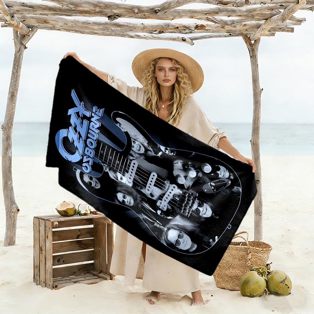 Ozzy Osbourne Beach Towel for Beach Travel Durable Picnic Mat, Yoga & Fitness, Camping Blanket Bath Accessory