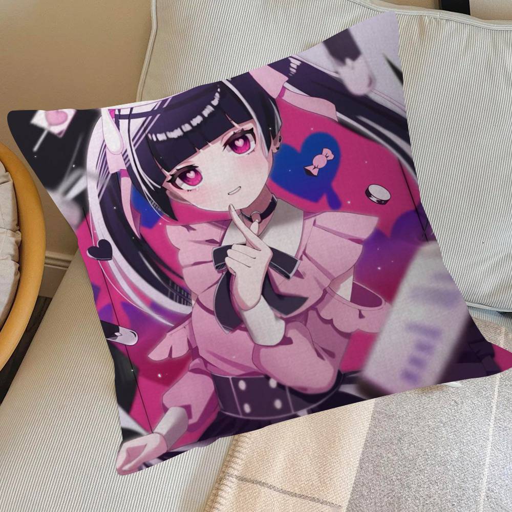Anime Jirai Kei Cartoon Maple Design Cushion Cover Happy Autumn Harvest Decor Holiday Decorati Pillow Cover