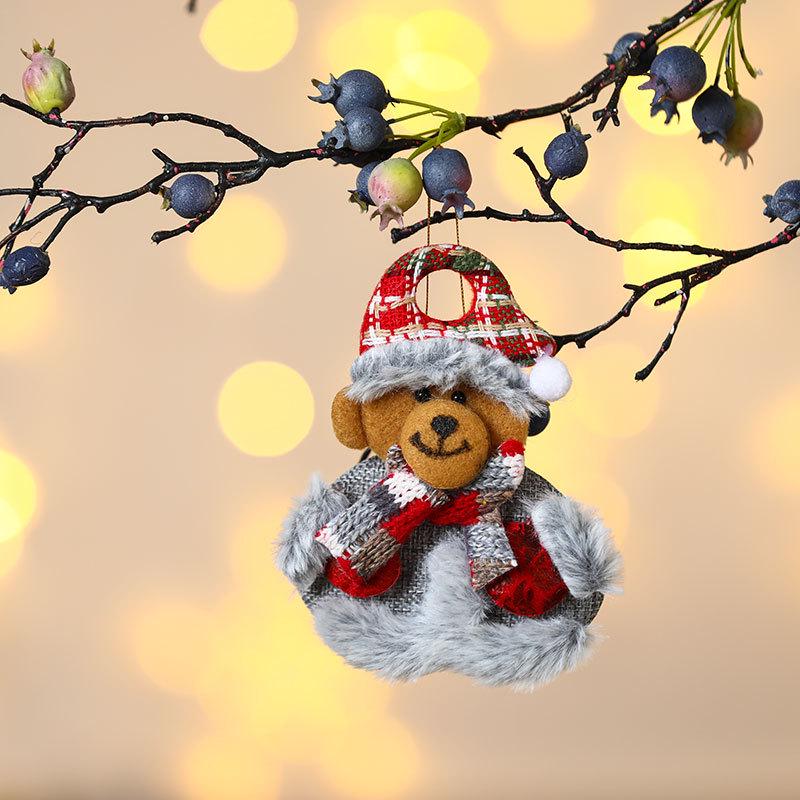 Santa, Snowman & Reindeer Plush Ornaments - Christmas Tree Decorations & Gifts