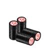 Car Accessories Carbon Fiber Wheel Tire Valve Caps Stem Case For Volkswagen Golf Passat Jetta Tiguan Polo GTI Beetle Vento Rline