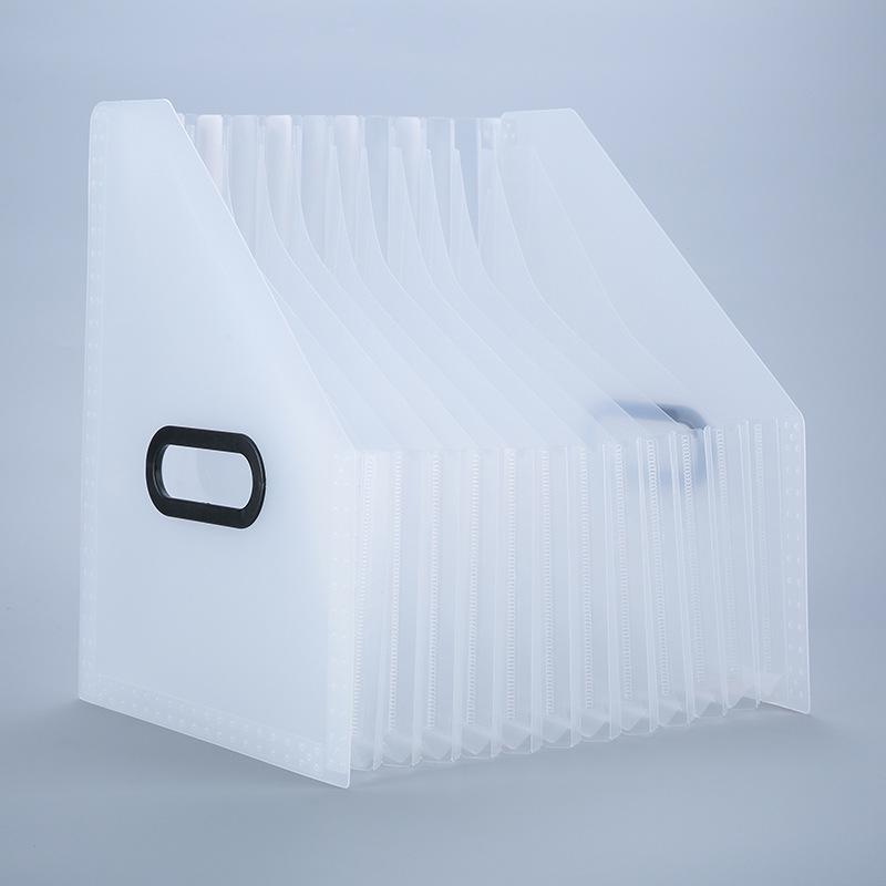 Vertical Accordion Bag with Rainbow Inner Pages - Large Capacity Portable Office Folder