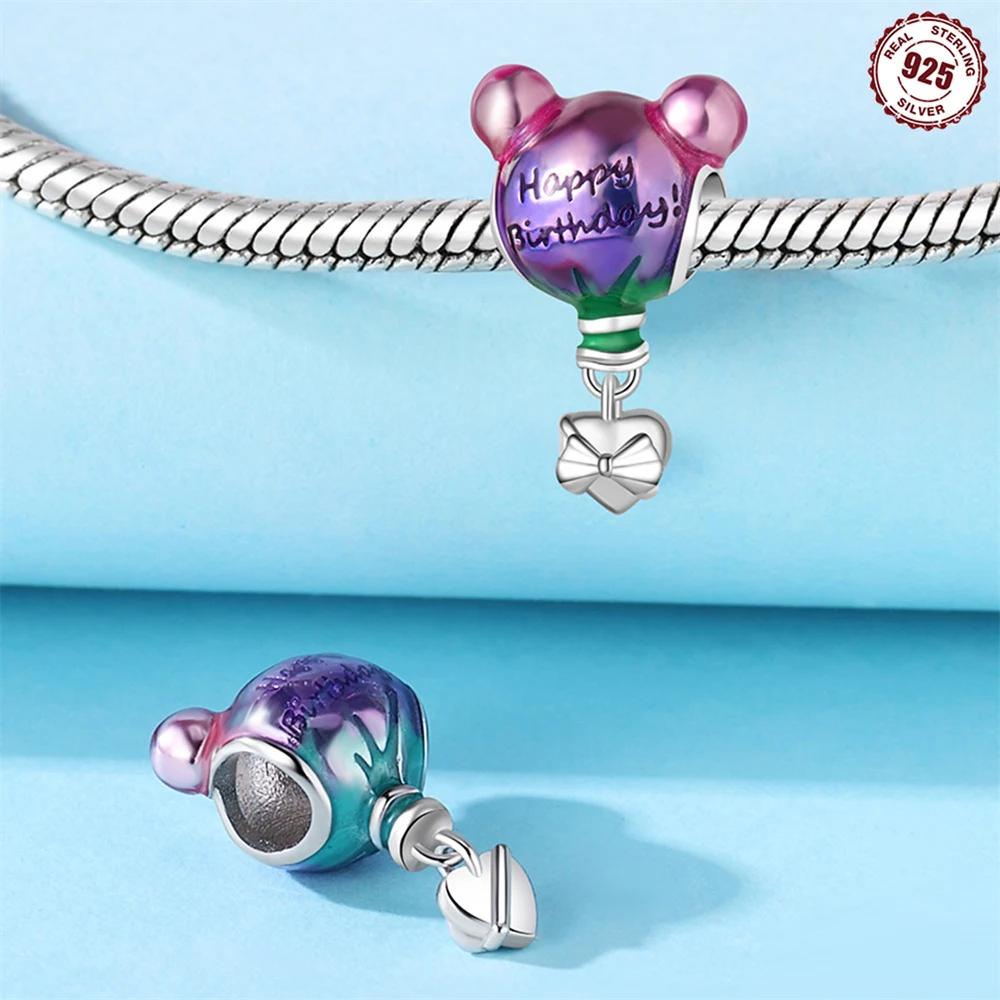 copper Happy Birthday Charm Bead Charms Love Numbers Celebration Anniversary Serie Bead Charms for Women Diy Authentic Bracelets Jewellery Gift