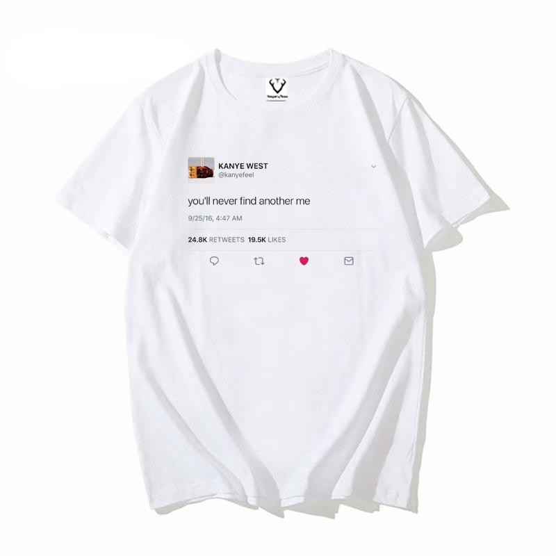 Kanye Classic stateUnisext Streetwear Rapper Funny Hip Hop TShirt Im Own Best Friend Tshirt Homme