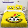 Ghana voetbalpatroon Beddengoed Set Dekbedovertrek Kussensloop Woondecoratie Cadeau (1 dekbedovertrek + 2 kussenslopen, zonder binnenkussen)