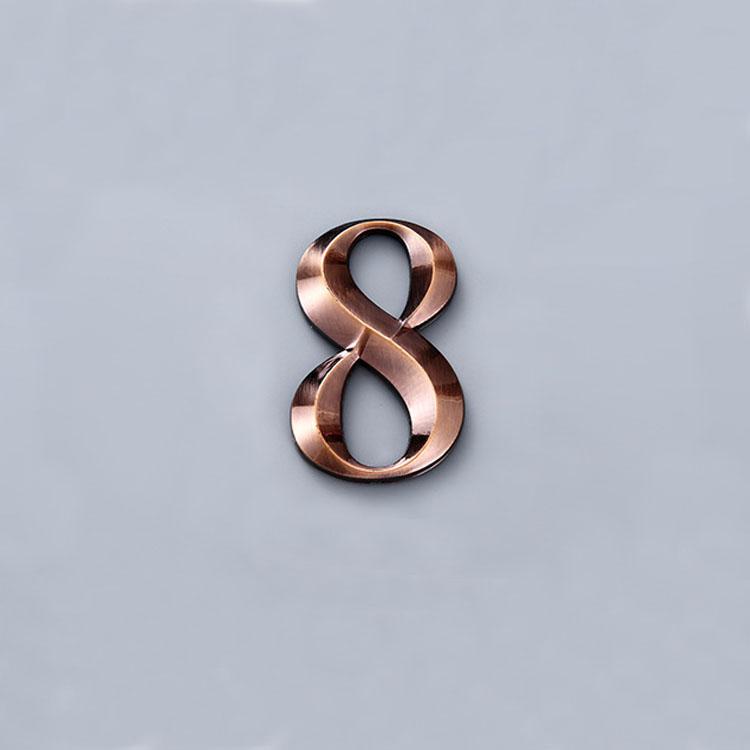 House Hotel Door Address Digits Sticker Modern Number Number Plate 1Pcs Sign