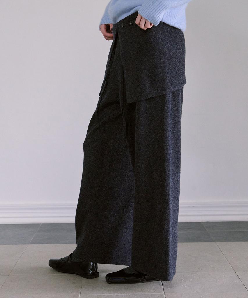 AHWE Wool Knit Pants_Charcoal